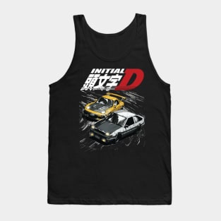 86 takumi vs keisuke FD initial D Tank Top